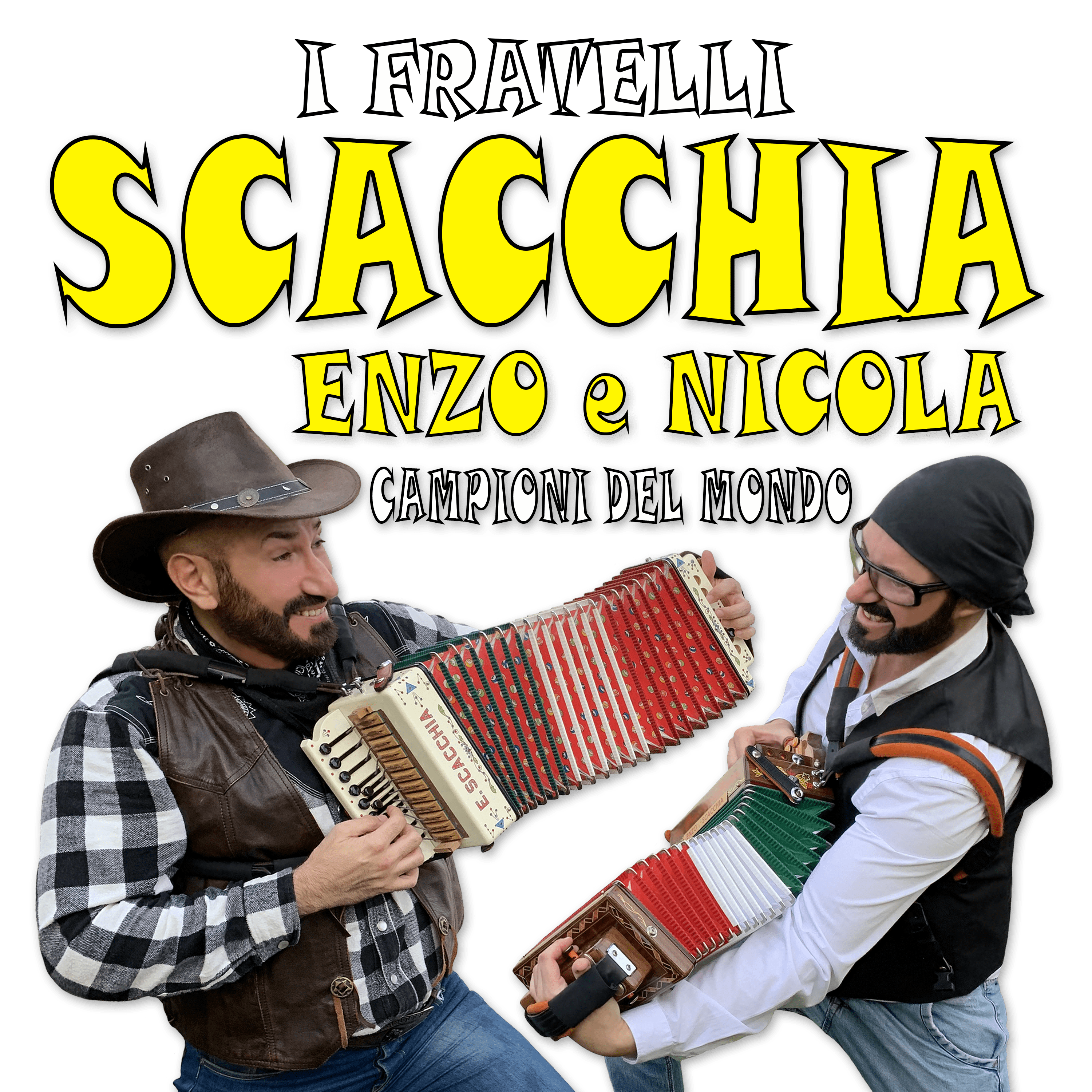 Enzo Scacchia, campione del mondo di organetto, inventore della tecnica a cinque dita, i fratelli SCACCHIA Enzo e Nicola